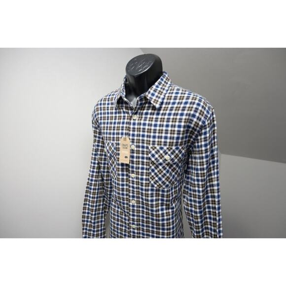 Chaps Ralph Lauren Rugged Fitted Flannel Shirt Plaid Button Up Mens Sz Large NWT - Picture 3 of 8